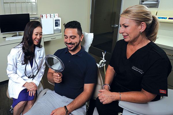 Dr. Christna Do with Patient