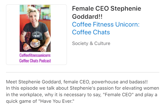 Coffee Fitness Unicorn podcast image